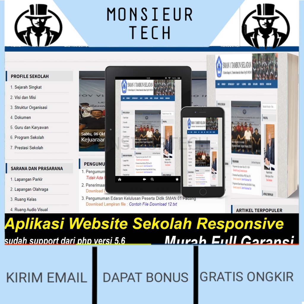 Jual Ready Aplikasi Website Sekolah Responsive Berbasis Website ...