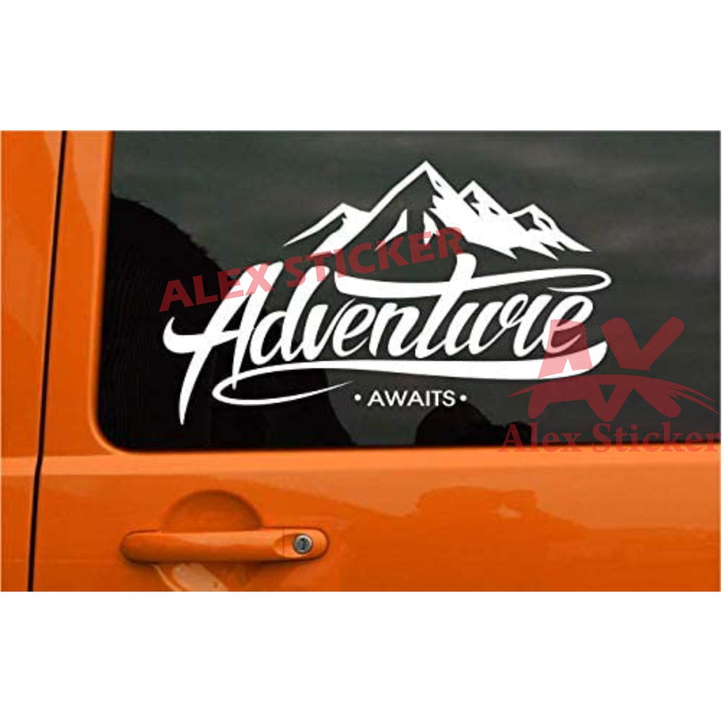 Jual STIKER STICKER MOBIL CUTING STIKER ADVENTURE UNIVERSAL | Shopee ...
