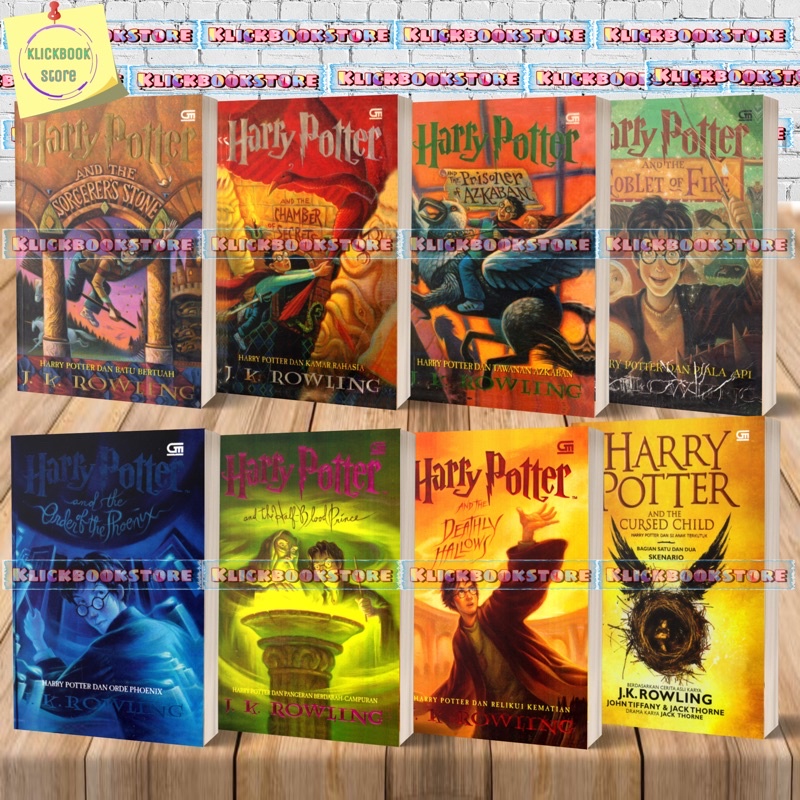 Jual Buku Novel Harry Potter By J.K Rowling Buku 1- 8 | Shopee Indonesia