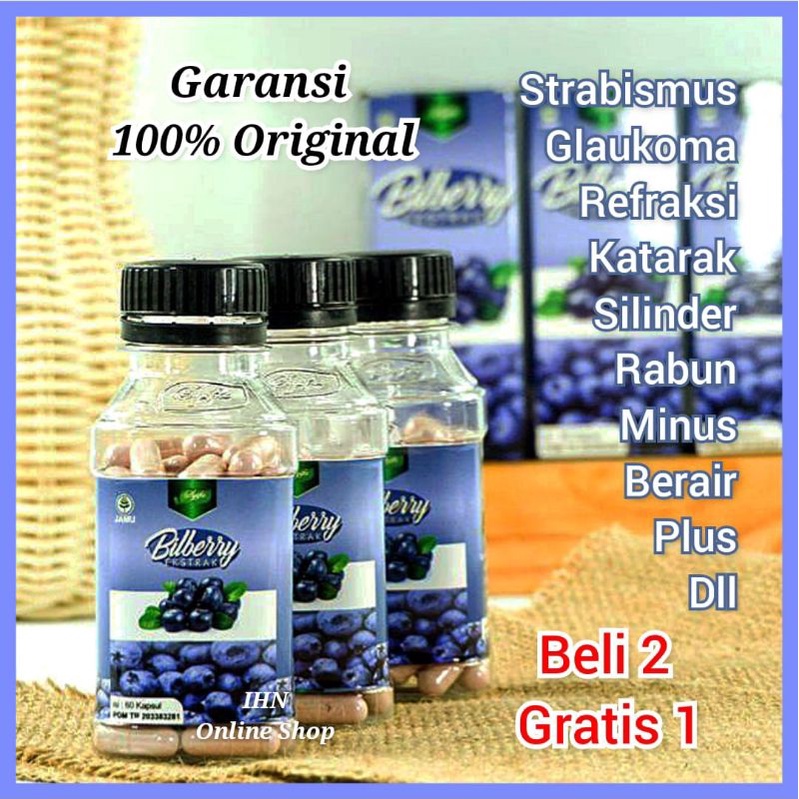 Jual KAPSUL BILBERRY SYIFA ORI / VITAMIN MATA TERBAIK / OBAT MATA