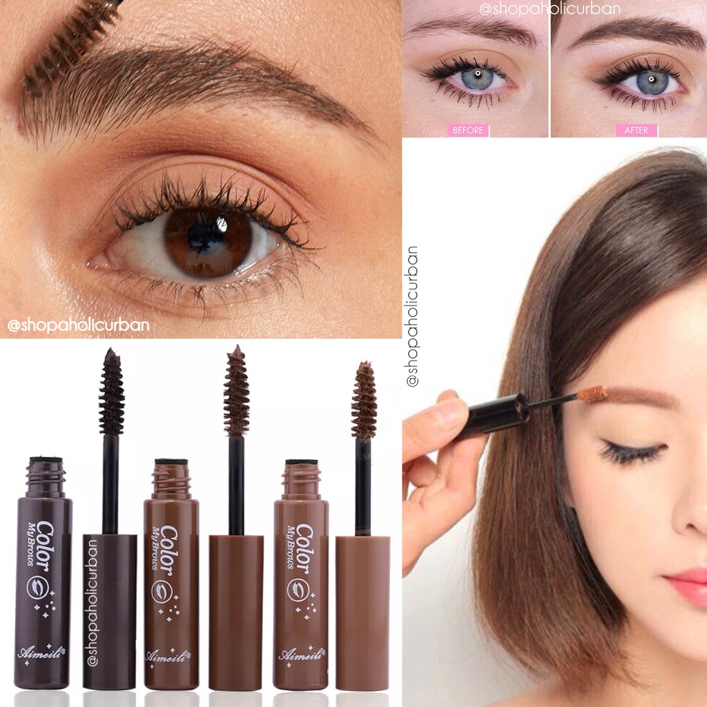 Jual Maskara Alis 3D Eyebrow Mascara Aimeili Penebal Alis Penghitam