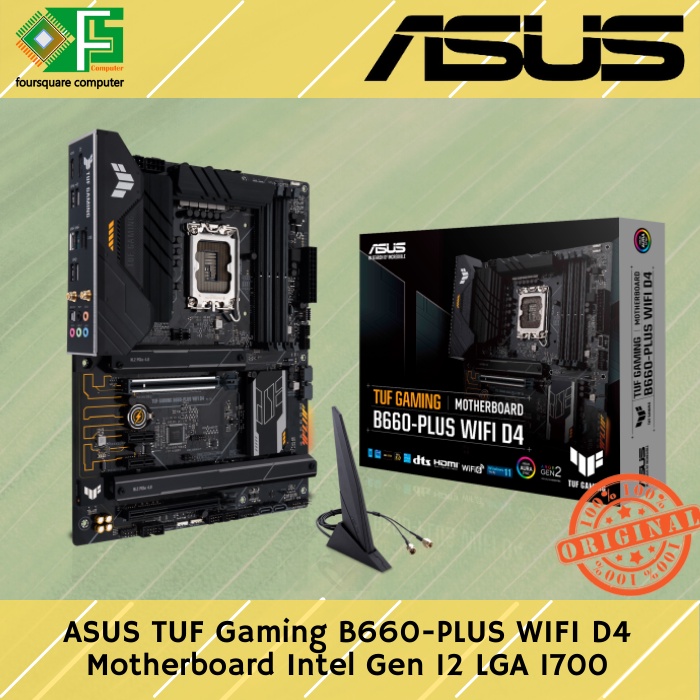 Jual Motherboard ASUS TUF Gaming B660-PLUS WIFI D4 MB Intel Gen 12 ...