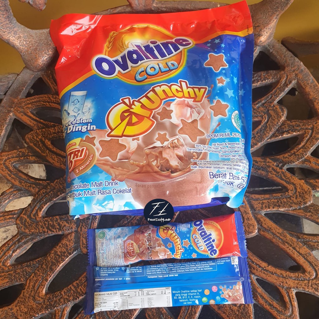 Jual Ovaltine Crunchy Iced Choco Coklat Cokelat Chocolate Malt Drink