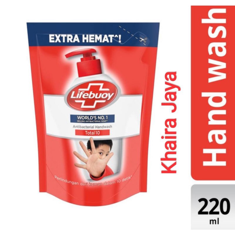 Jual Sabun Cuci Tangan Lifebuoy Total 10 Hand Wash 220 Ml Atau 180 Ml