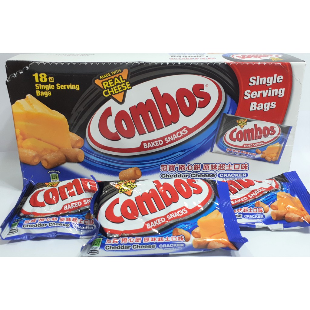 Jual COMBOS Cheddar Cheese Cracker (42gram) | Shopee Indonesia