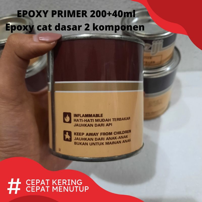 Jual EPOXY PRIMER SURFACER FILLER MEIJI abu putih hitam 240ml - epoxy ...