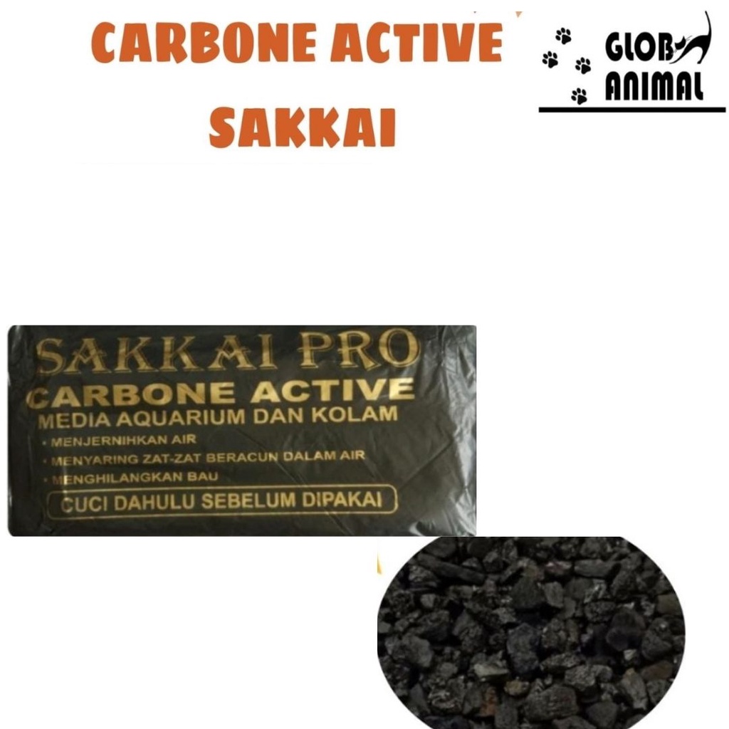 Jual Carbone Active Sakkai Pro Karbon Aktif Media Filter Aquarium Kolam Shopee Indonesia