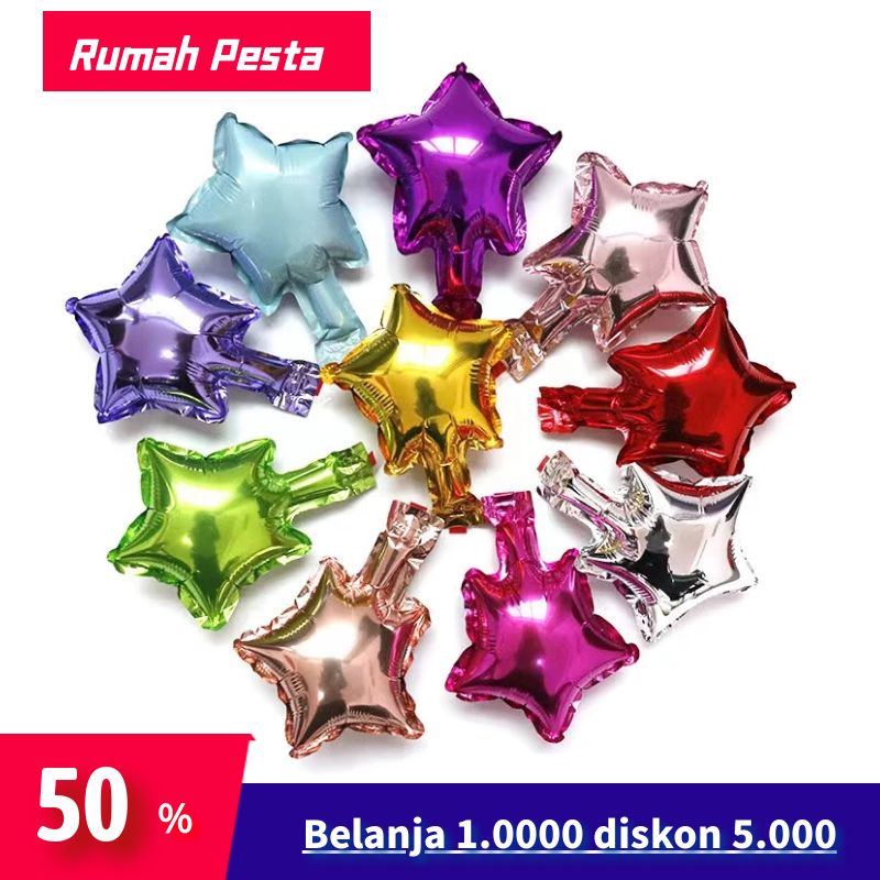 Jual Balon Foil Star 5 Inch 12 Cm Balon Foil Bentuk Bintang Shopee