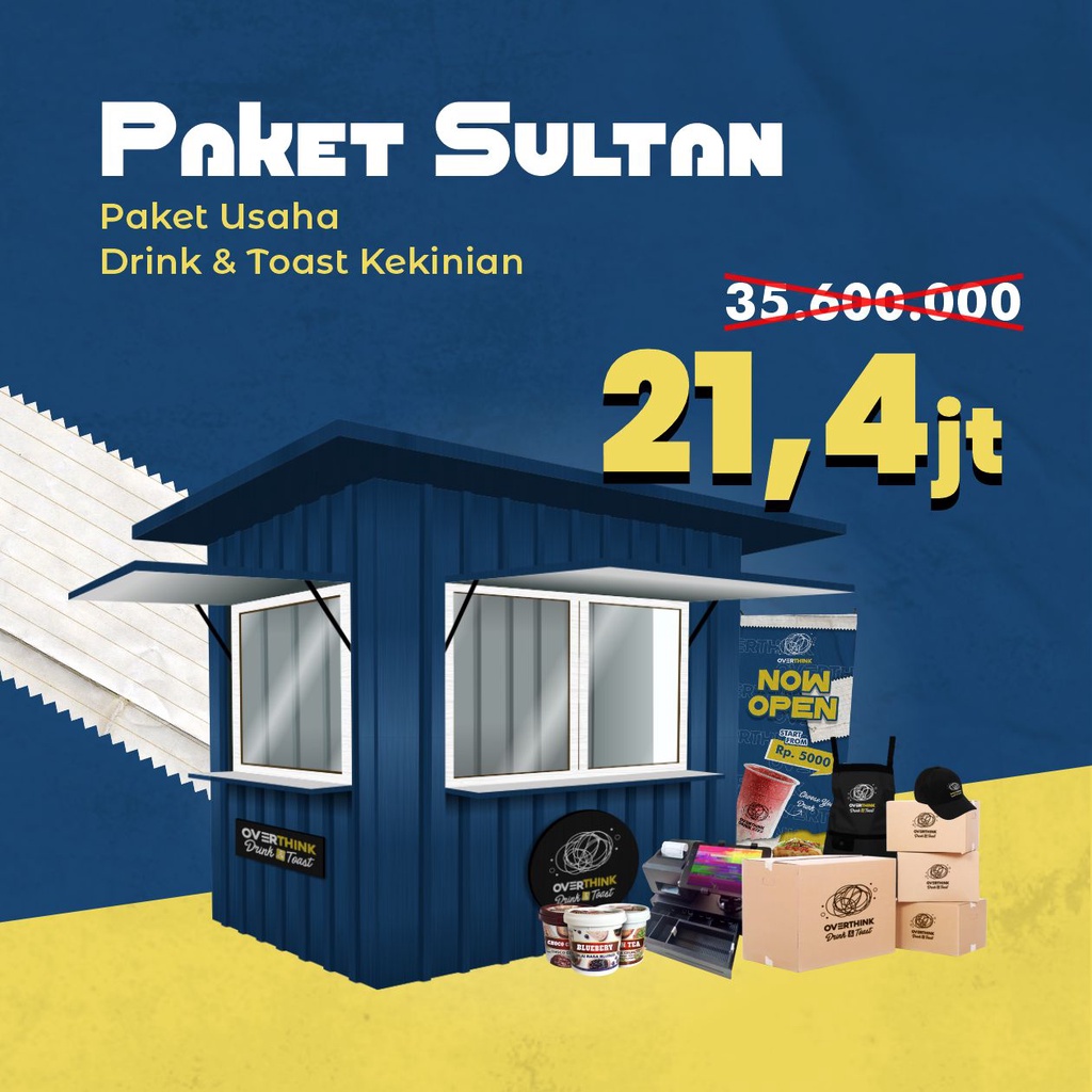 Jual Paket Usaha Makanan dan Minuman Terlengkap - Paket Sultan | Shopee
