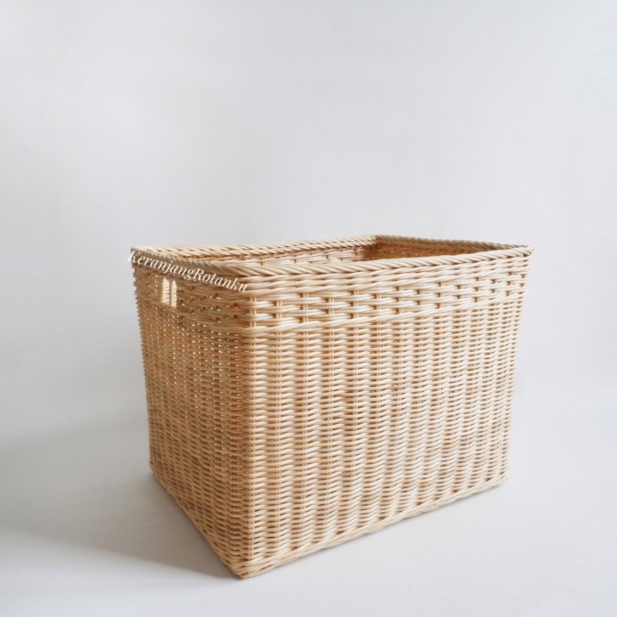Jual keranjang rotan besar 40x30x30 | Shopee Indonesia