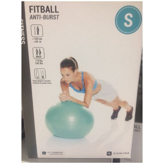 Jual Fitball SMALL ANTI BURST PILATES SWISS BALL Bola fitness pilates ...