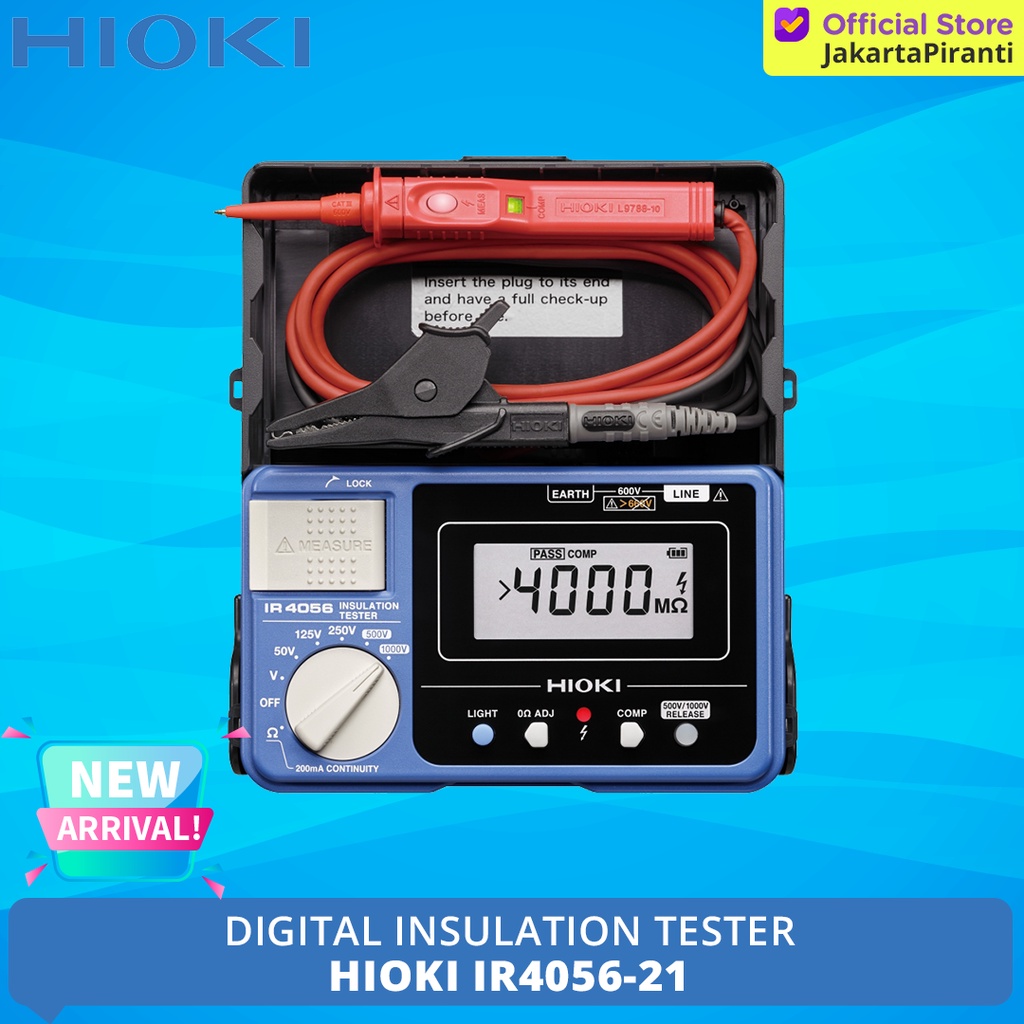 Jual Digital Insulation Tester Megohmmeter HIOKI IR4056-21 DIGITAL ...