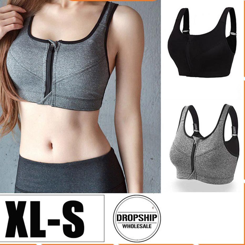 Jual Sport Bra Bh Zipper pakaian Dalam Wanita/gym bra/senam bra