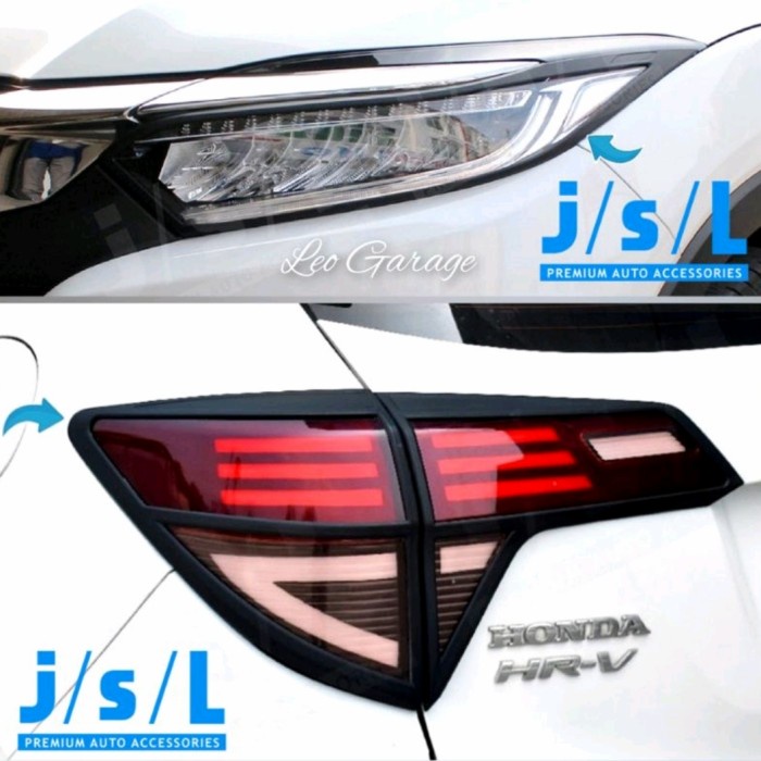 Jual Paket Hrv Facelift Garnish Lampu Depan Belakang List Lis Lamp Limitied