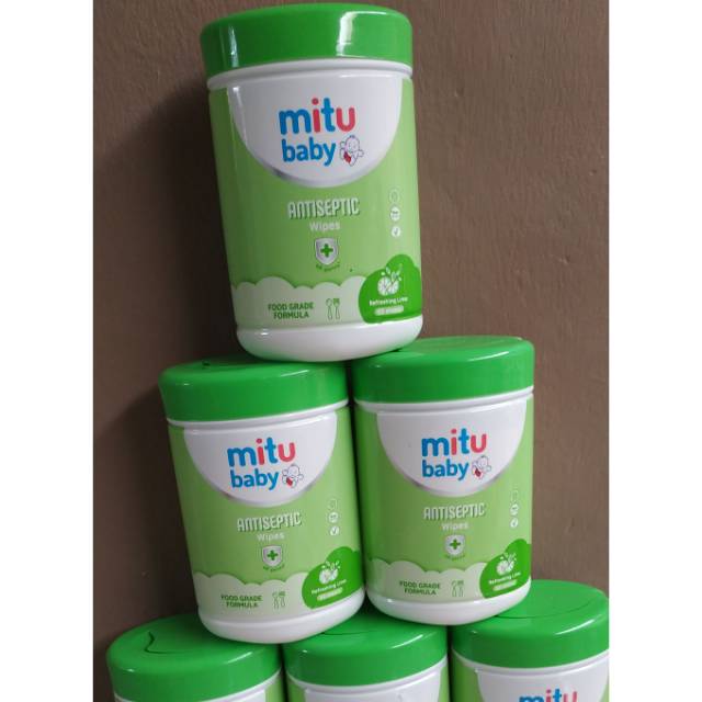 Jual Mitu antiseptik 60 lembar kemasan botol | Shopee Indonesia