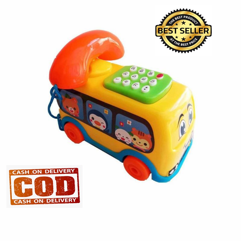 Jual BRON - Mainan Edukasi Anak Telepon Bus Musik - Mobile Phone Mainan ...