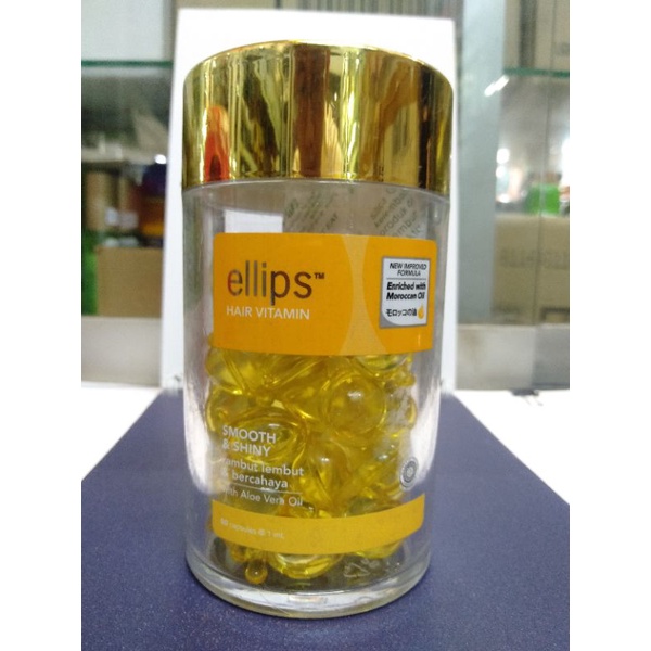 Jual ELLIPS HAIR VITAMIN SMOOTH & SHINY POT 50'S X 1ML | Shopee Indonesia
