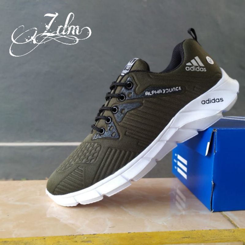 sepatu Adiidas Alphabounce Logo Floging sepatu olahraga pria/wanita