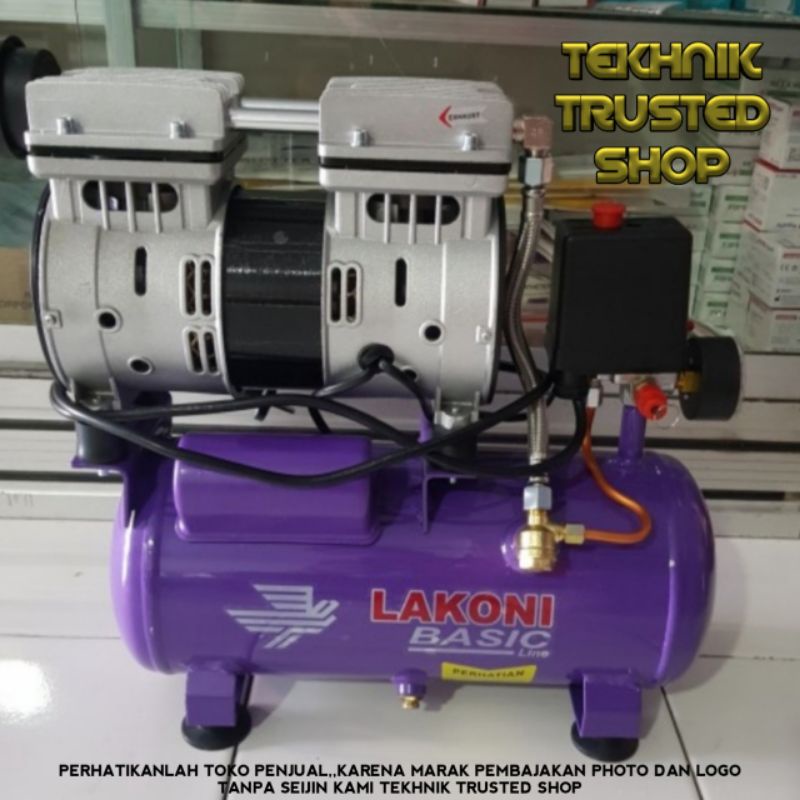 Jual Air compressor SILENT OILLESS Kompesor angin 0,75 hp 3/4 pk BASIC ...