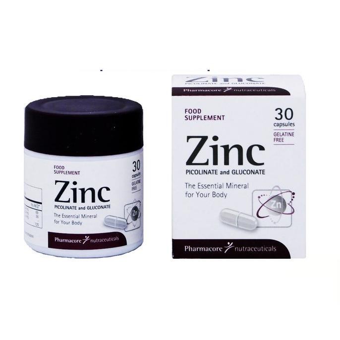 Jual ZINC PHARMACORE SUPLEMEN MAKANAN - 30 KAPSUL -BPOM | Shopee Indonesia