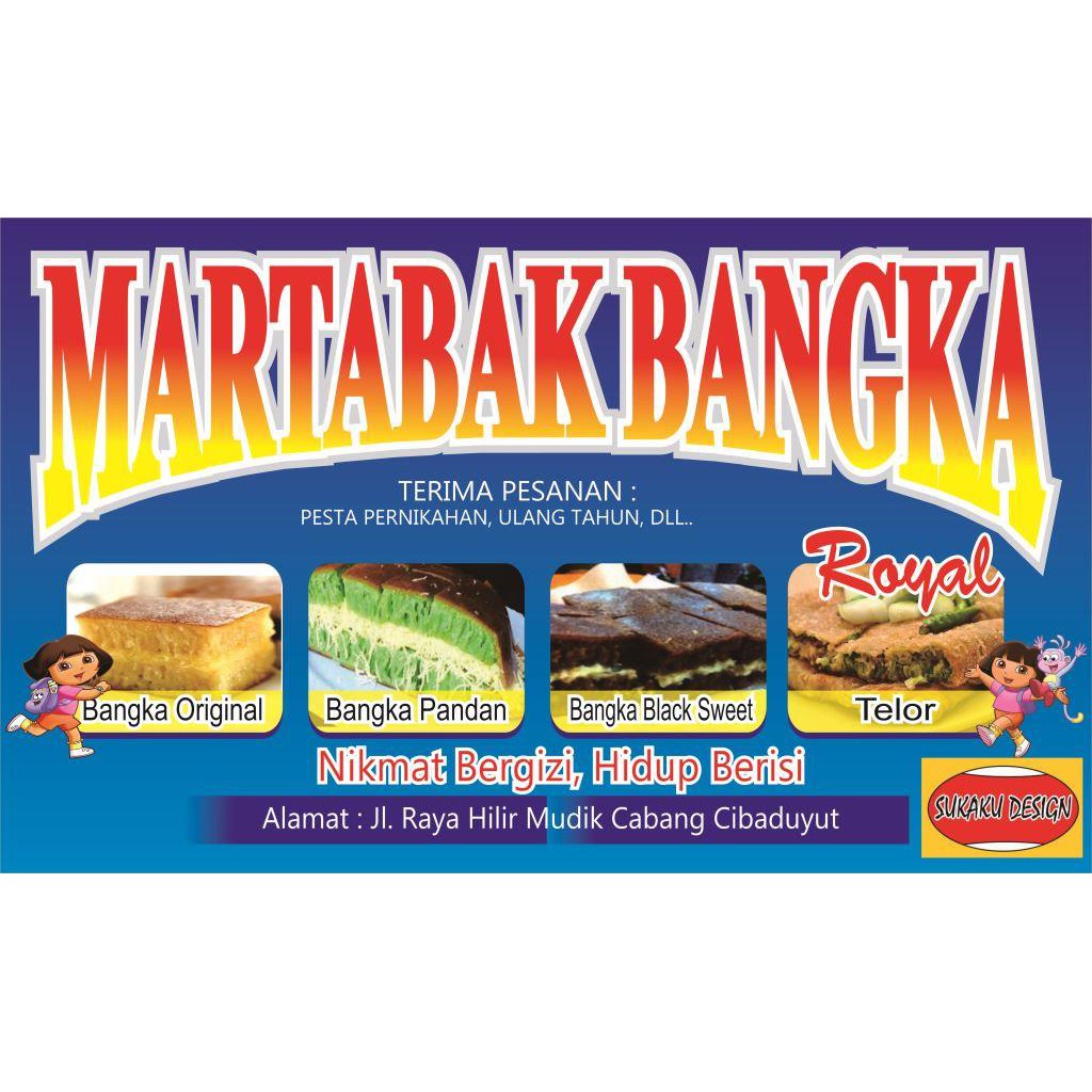 Jual BANNER SPANDUK USAHA MARTABAK FREE EDIT Shopee Indonesia