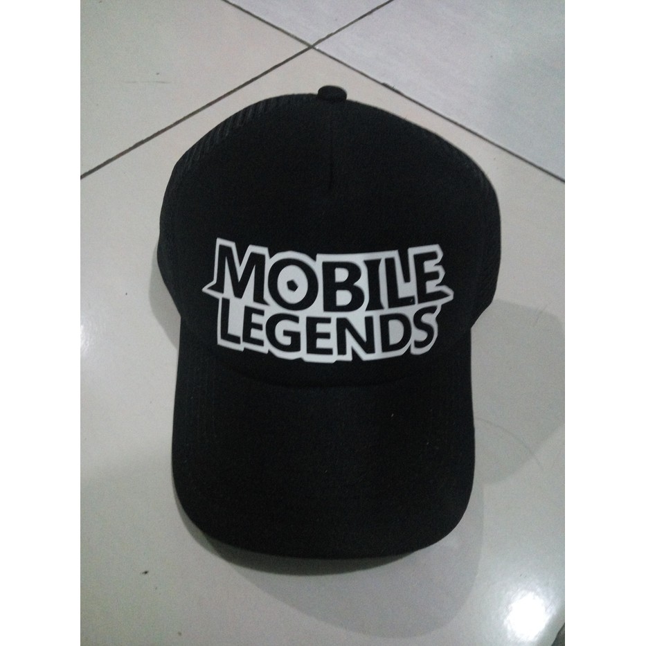 Jual Topi Trucker Jaring HAT ML Mobile Legends Legend polos custom Pria ...