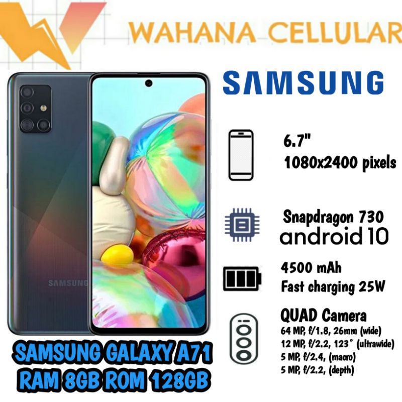 Jual HP SAMSUNG GALAXY A71 RAM 8/128GB SAMSUNG GALAXY A 71 RAM
