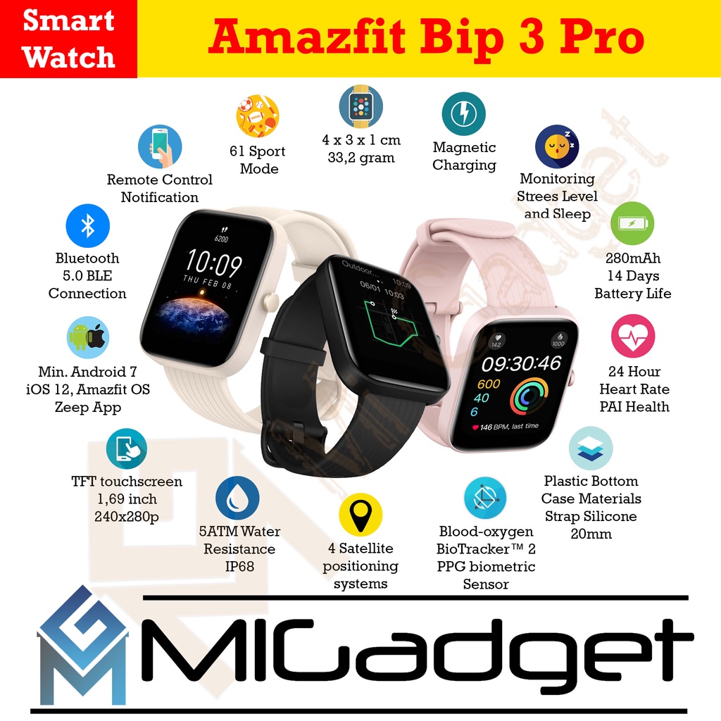 Amazfit bip putih online