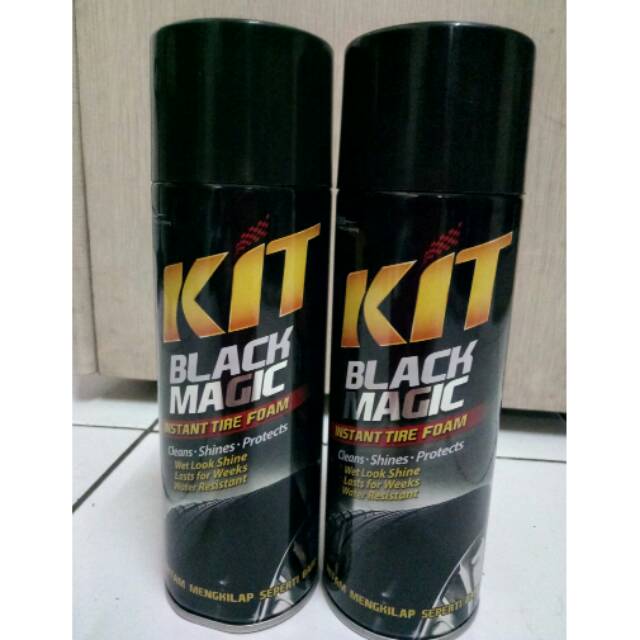 Jual Kit Black Magic Spray 360 ml Kit Semir Ban Shopee Indonesia