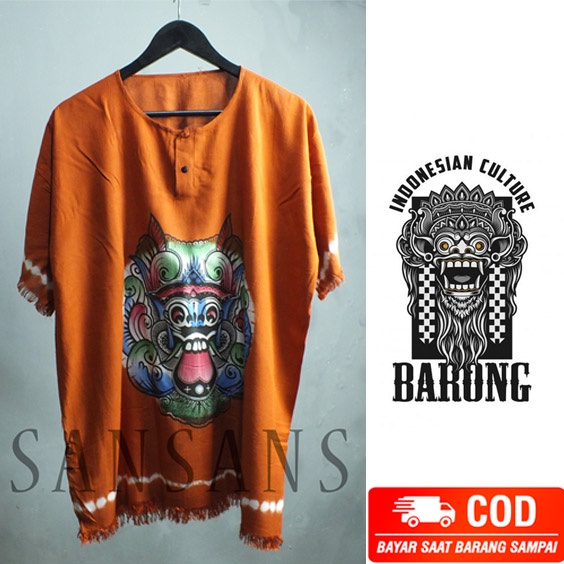 Jual ORIGINAL BAJU BALI UNISEX / BAJU BARONG BALI TERBARU / BAJU PANTAI ...