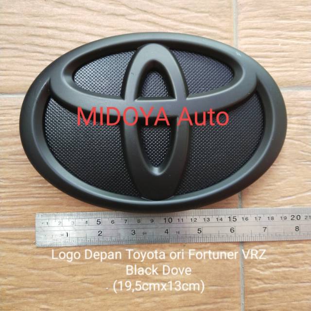 Jual Logo Depan Toyota Fortuner Vrz Black Doff Ori Shopee Indonesia