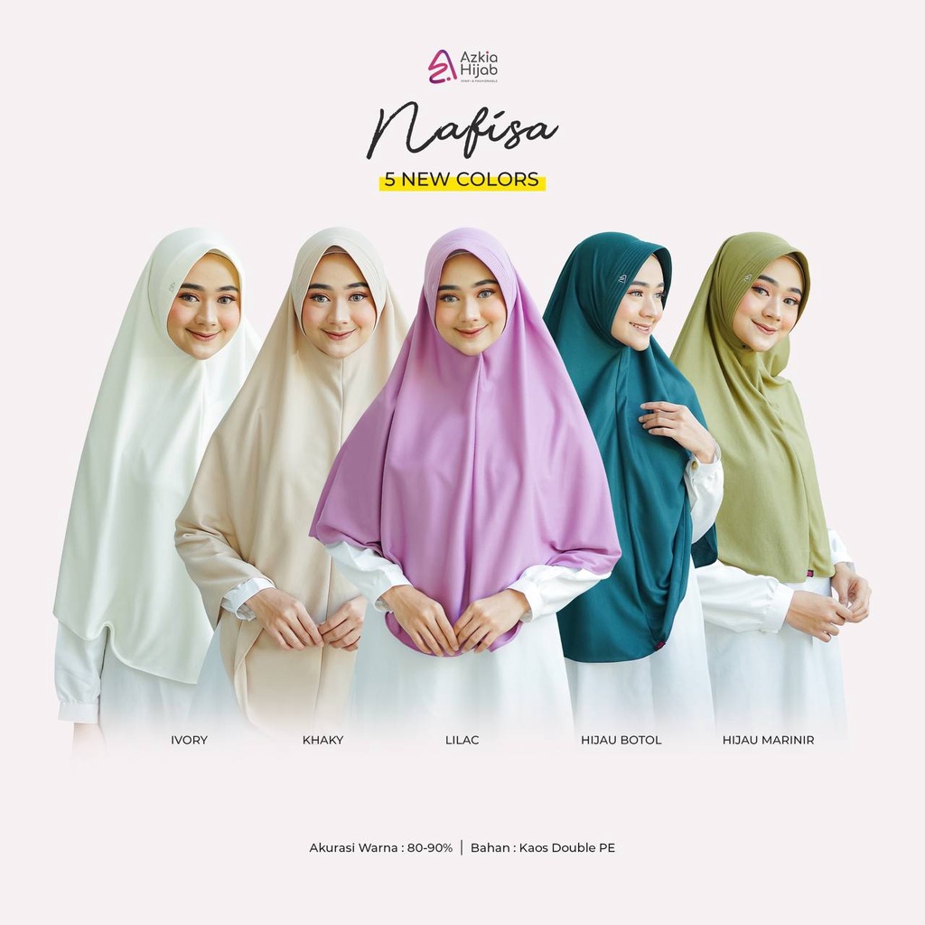 Jual kerudung Kaos, Model Nafisa by Azkia Hijab | Shopee Indonesia