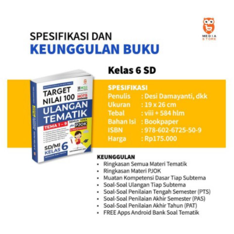 Jual Buku Latihan Soal Ulangan Harian Temarik Sd Target Nilai 100