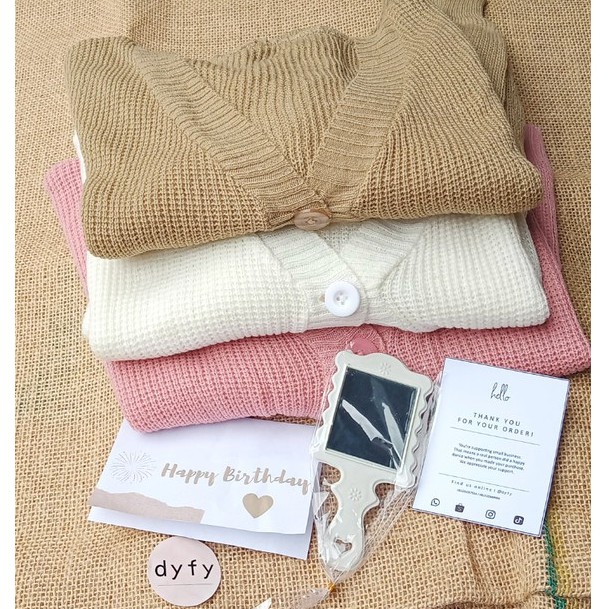 Jual (PROMO) HAMPERS CARDIGAN RAJUT LUNA KNITE CARDY MURAH WANITA ...
