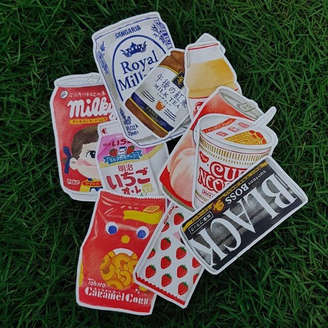 Jual JAPANESE SNACKS STICKER SET | Shopee Indonesia
