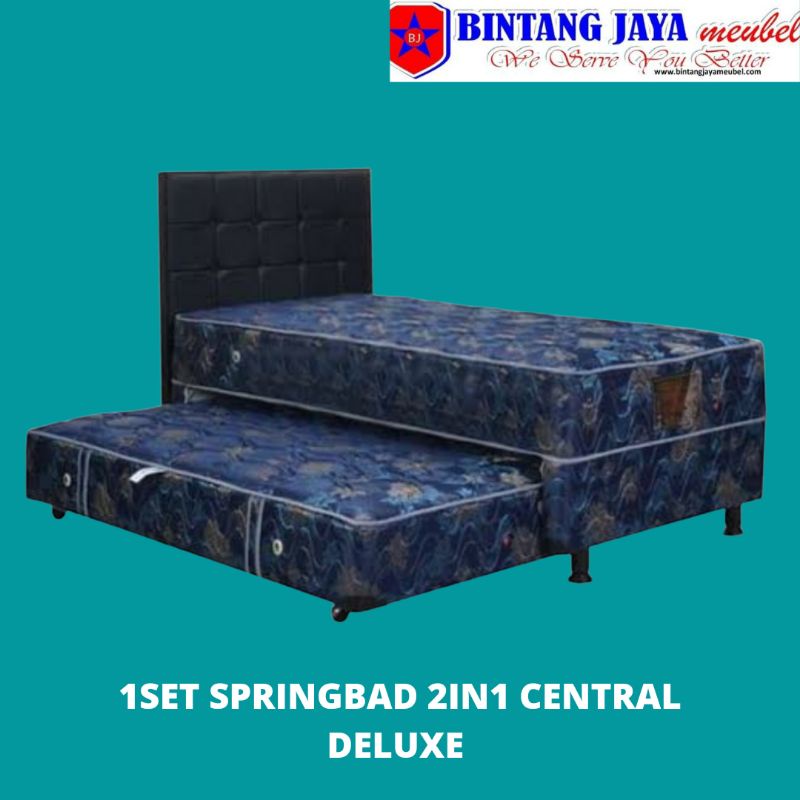 Jual Spring bed Central Sorong 2 in 1 central deluxe Kasur Spring Bed ...