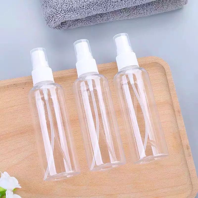 Jual Botol spray PET 100ml 60ml hand sanitizer, parfum model spray ...