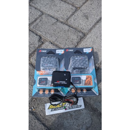 Jual Voltmeter 3 in 1 volt meter port charger termometer cek tegangan