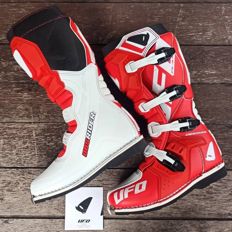 Jual Sepatu Trail Cross MX Enduro New UFO Obsidian Red White | Shopee ...