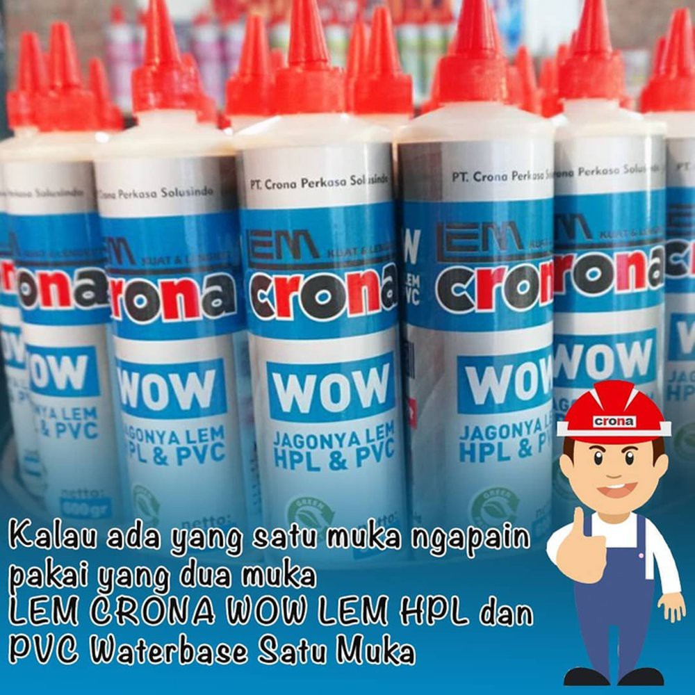 Jual Lem Crona Wow Lem Hpl Decosheet Efisien Aplikasi Hanya Muka Gr Shopee Indonesia