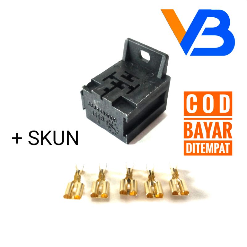 Jual Soket/Rumah Relay Kosongan Model Bangku Gandeng Soket Relay 4 Kaki