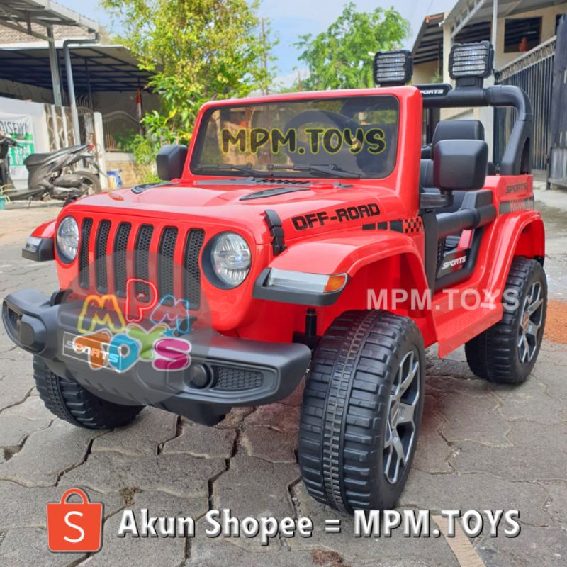 Jual Mainan Mobil Aki Jeep Rubicon ORIGINAL Jeep Offroad Sport Jeep ...