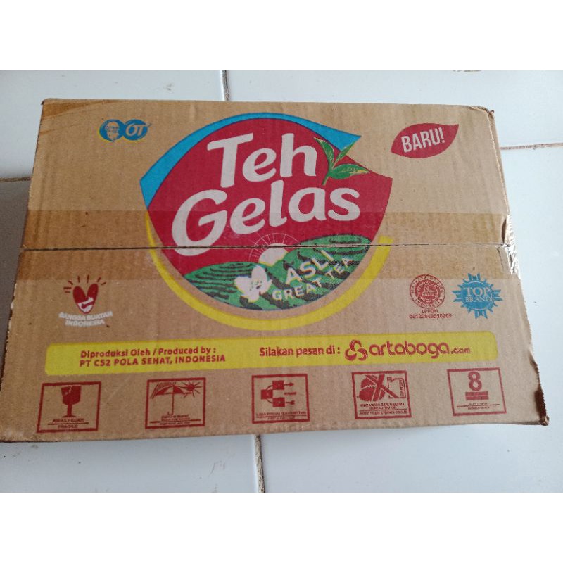 Jual Teh Gelas Kemasan Baru 1 Dus Isi 24 × 160gr Shopee Indonesia 0617