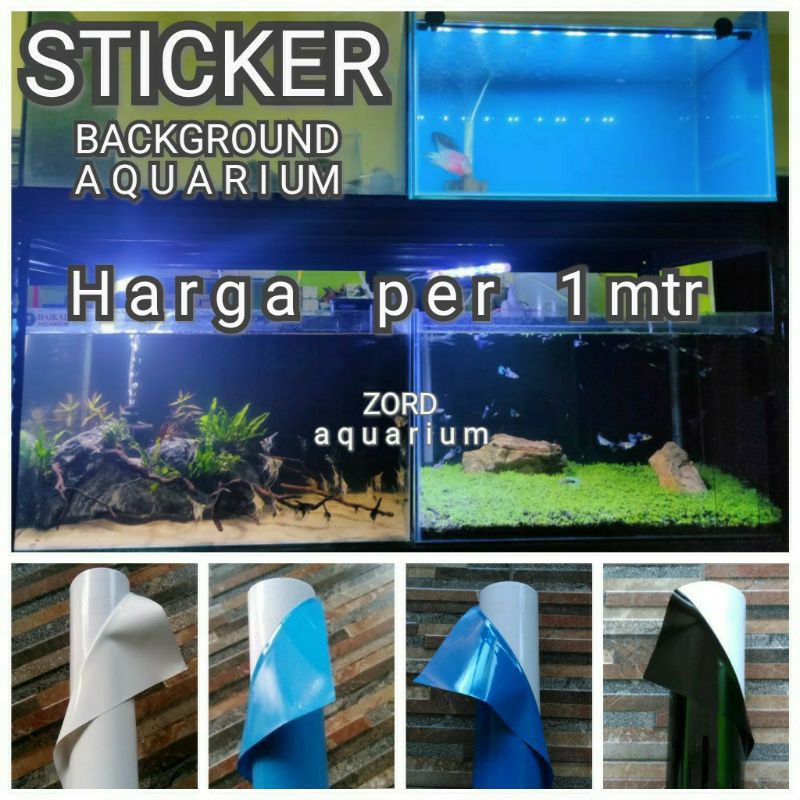 Jual Sticker Background Aquarium - Stiker Skotlet Begron Akuarium Polos