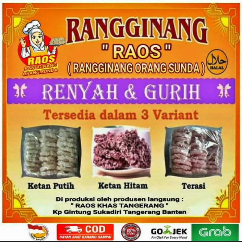 Jual RAGINANG MENTAH BRAND RAOS (RANGGINANG ORANG SUNDA) KHAS TANGERANG ...
