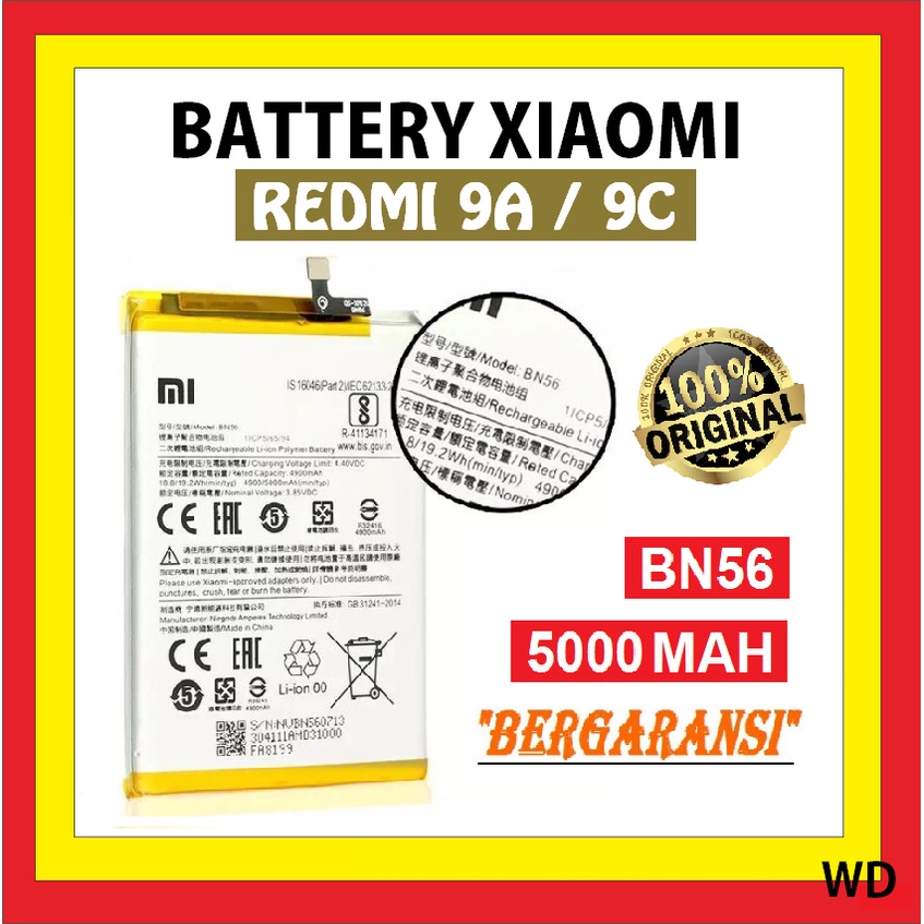 BATTERIA BN56 XIAOMI REDMI 9C M2006C3MG 9A M2006C3LG 9AT M2006C3LVG POCO M2 PRO - Foto 3