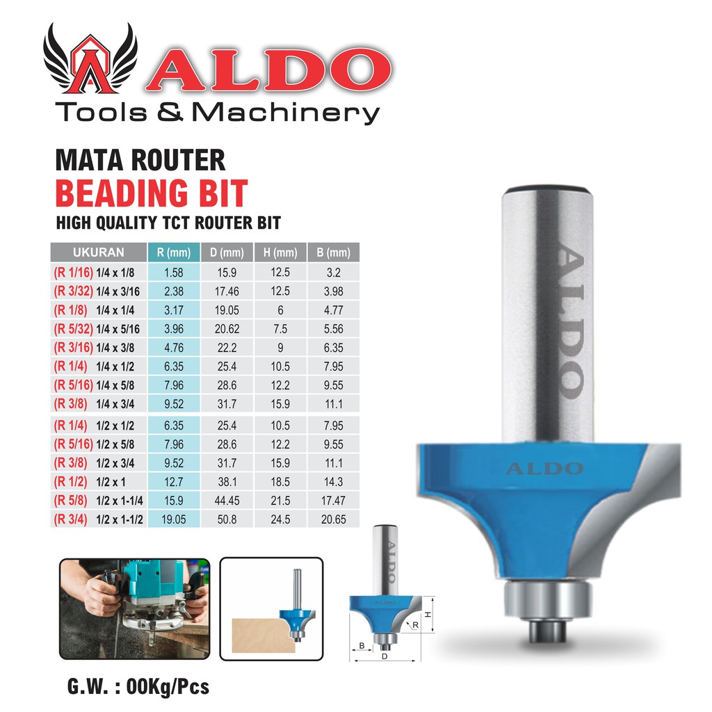 Jual Mata Router Beading Bit Shopee Indonesia