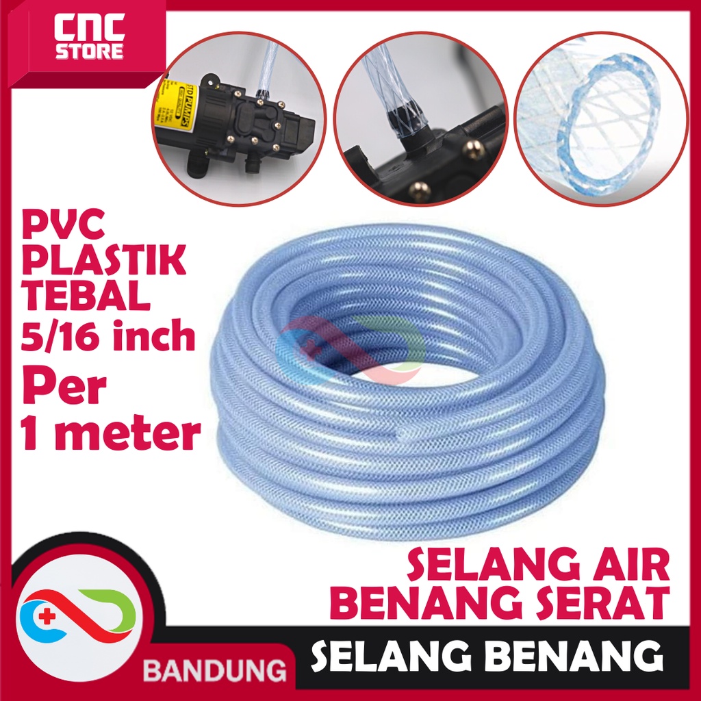 Jual Selang Air Benang Serat Per Inch Per Meter Shopee Indonesia