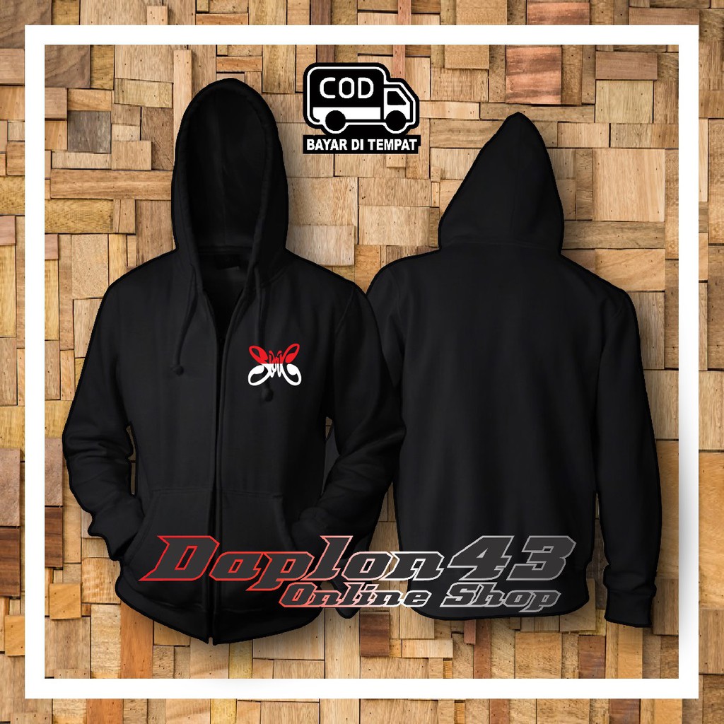 Jual JAKET HOODIE ZIPPER SLANK LOGO SIMPEL JAKET DISTRO PREMIUM QUALITY DAPLON43 12 Shopee Indonesia