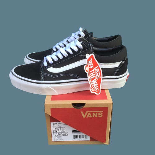 Jual Vans Old Skool Classic Black White Global Market | Shopee Indonesia